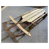 Antique snow sled (46in long)