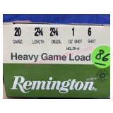 Remington 20-gauge ammo (25 shells) 2.75-in