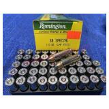 Remington 38-Spl ammo (50 rounds) 110-grain