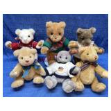 (6) Gund Teddy Bears