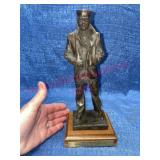 Vtg "The Lone Sailor" Statue (signed) 9.5in tall