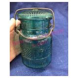 vintage avon green canning jar