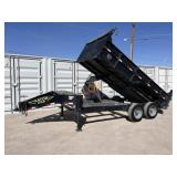 2022 Gatormade 14FTx7 Hydraulic Dump Cargo Trailer