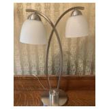 Silver Tone Desk Lamp