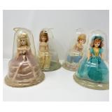 Small Collectible Dolls in Plastic Cases