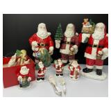 Ceramic  Santaï¿½s, Dept 56 Icicle Santaï¿½s