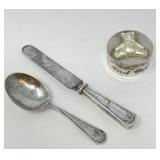 Sterling Silver Toddler Spoon and Knife