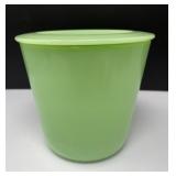 Uranium Glass Jadeite Canister with Lid