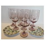 Wine Glasses and Bone Dishes