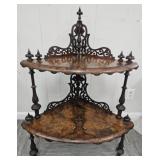 Victorian Carved Corner Table