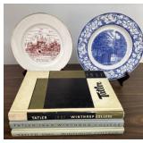 Winthrop College Collectors Plates and Yearbooks