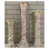 Pillar Shaped Candlestick Holders