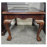 Glass Top End Table