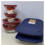 New Pyrex and Rubbermaid Covered Baking Dishes