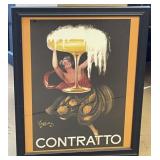 Contratto Champagne Advertisement Print