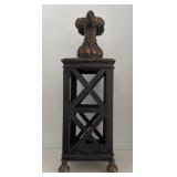 Bronze Tone Lantern Candle Holder