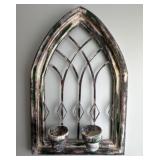 Antique Style Window Pane Arch Plaque