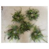 Faux Greenery Candle Rings