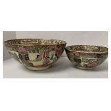 Rose Medallion Porcelain Bowls