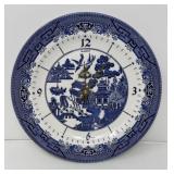 Churchill Regal Blue Willow Clock