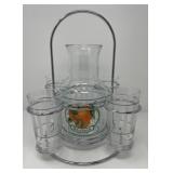 Orange Juice Carafe with Holder