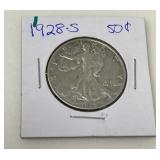 1928-S Walking Liberty Half Dollar