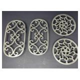 Silver Metal Trivets