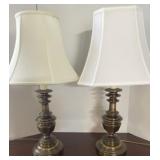 Pair of Brass Lamps