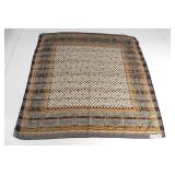 YVETTE MONTAGUE PARIS BROWN SCARF 33"x33"