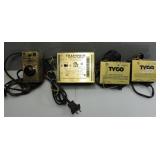 HO GAUGE MODEL TRAIN POWER TRANSFORMERS, TYCO,