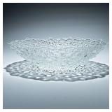 8" BUBBLE PRESSED GLASS BOWL