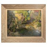 HILTON HASSELL "MILL AT ROCKWOOD, ONT", SIGNED