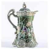 VINTAGE NIPPON PORCELAIN TEAPOT W/ TEXTURED DESIGN