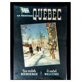 ORIGINAL VINTAGE C. 1960S QUEBEC CANADA SKI POSTER