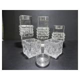 COLLECTION OF SIX TEALIGHT CANDLE HOLDERS