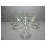 SEVEN LONG STEM WINE GLASSES 9"T