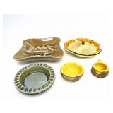 CERAMIC SERVING PLATE ASHTRAYS MINIATURE PIECES