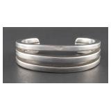 Sterling Silver Heavy Cuff Bracelet