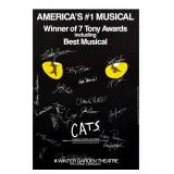 Musical CATS Signed Poster 1980s
