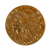 Gold Coin: 1909 US $2-1/2 Quarter Eagle