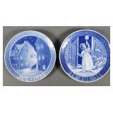 (2) ROYAL COPENHAGEN CHRISTMAS PLATES