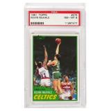 1981 TOPPS #E75 KEVIN MCHALE, PSA 8, RC HOF