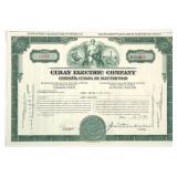 STOCK CERTIFICATE: CUBAN ELECTRIC CO.