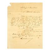 EMILIO BACARDI, Signed 1902 Letter, Cuba