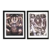 2 HR GIGER Signed Prints, Illuminatus I & II