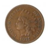 1875 US INDIAN HEAD PENNY 1C