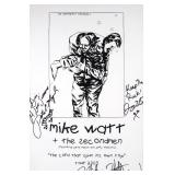 SIGNED MIKE WATT RAYMOND PETTIBON TOUR POSTER