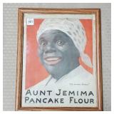 Aunt Jemima Pancake Flour Advertising in Frame