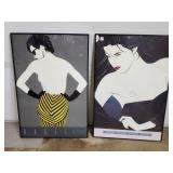 Lot of 2 Nagel Graphical Posters in Frames