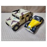 Toy US Army Humvee & Polisti Morgan Plus 8 Car